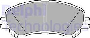 Delphi LP3275 - Тормозные колодки, дисковые, комплект autodif.ru