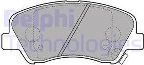 Delphi LP2497 - Тормозные колодки, дисковые, комплект autodif.ru