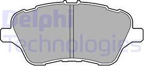 Delphi LP2474 - Тормозные колодки, дисковые, комплект autodif.ru