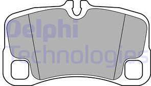 Delphi LP2696 - Тормозные колодки, дисковые, комплект autodif.ru