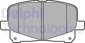 Delphi LP2129 - Тормозные колодки, дисковые, комплект autodif.ru