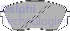 Delphi LP2294 - Тормозные колодки, дисковые, комплект autodif.ru