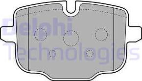 Delphi LP2246 - Тормозные колодки, дисковые, комплект autodif.ru