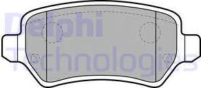 Delphi LP2209 - Тормозные колодки, дисковые, комплект autodif.ru