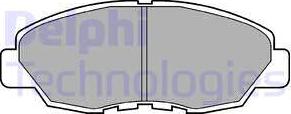 Delphi LP734 - Тормозные колодки, дисковые, комплект autodif.ru