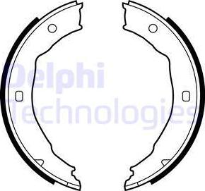 Delphi LS1881 - Комплект тормозов, ручник, парковка autodif.ru