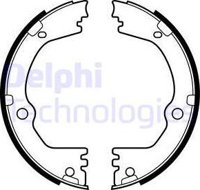 Delphi LS2090 - Комплект тормозов, ручник, парковка autodif.ru