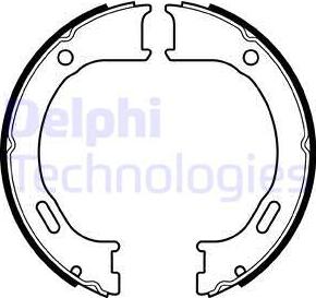 Delphi LS2076 - Комплект тормозов, ручник, парковка autodif.ru