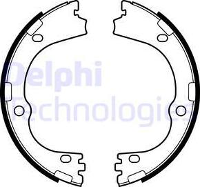 Delphi LS2166 - Комплект тормозов, ручник, парковка autodif.ru