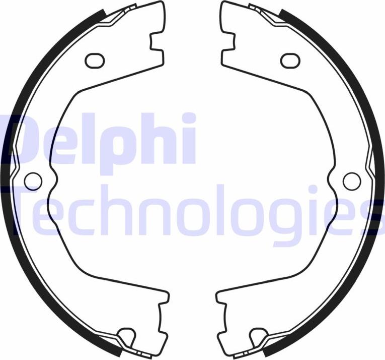 Delphi LS2178 - Комплект тормозов, ручник, парковка autodif.ru