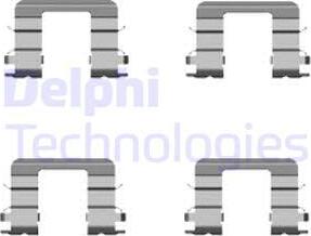 Delphi LX0416 - Комплектующие для колодок дискового тормоза autodif.ru