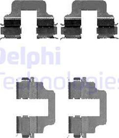 Delphi LX0473 - Комплектующие для колодок дискового тормоза autodif.ru
