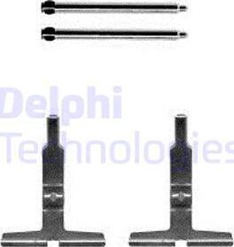 Delphi LX0570 - Комплектующие для колодок дискового тормоза autodif.ru