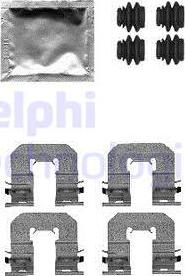 Delphi LX0605 - Комплектующие для колодок дискового тормоза autodif.ru