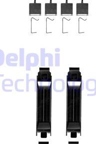 Delphi LX0681 - Комплектующие для колодок дискового тормоза autodif.ru