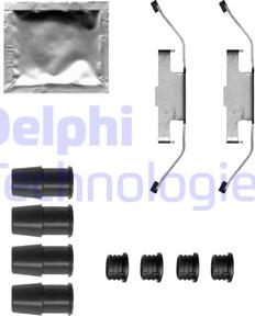 Delphi LX0683 - Комплектующие для колодок дискового тормоза autodif.ru