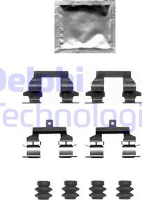 Delphi LX0678 - Комплектующие для колодок дискового тормоза autodif.ru