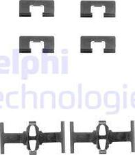 Delphi LX0197 - Комплектующие для колодок дискового тормоза autodif.ru