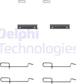 Delphi LX0142 - Комплектующие для колодок дискового тормоза autodif.ru