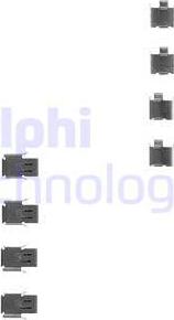 Delphi LX0163 - Комплектующие для колодок дискового тормоза autodif.ru