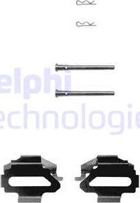 Delphi LX0162 - Комплектующие для колодок дискового тормоза autodif.ru