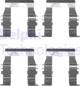 Delphi LX0171 - Комплектующие для колодок дискового тормоза autodif.ru