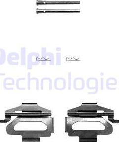 Delphi LX0380 - Комплектующие для колодок дискового тормоза autodif.ru