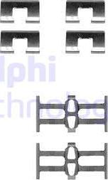 Delphi LX0208 - Комплектующие для колодок дискового тормоза autodif.ru