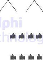 Delphi LX0229 - Комплектующие для колодок дискового тормоза autodif.ru