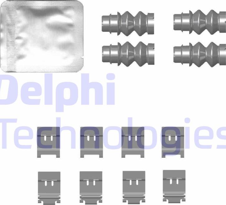 Delphi LX0772 - Комплектующие для колодок дискового тормоза autodif.ru