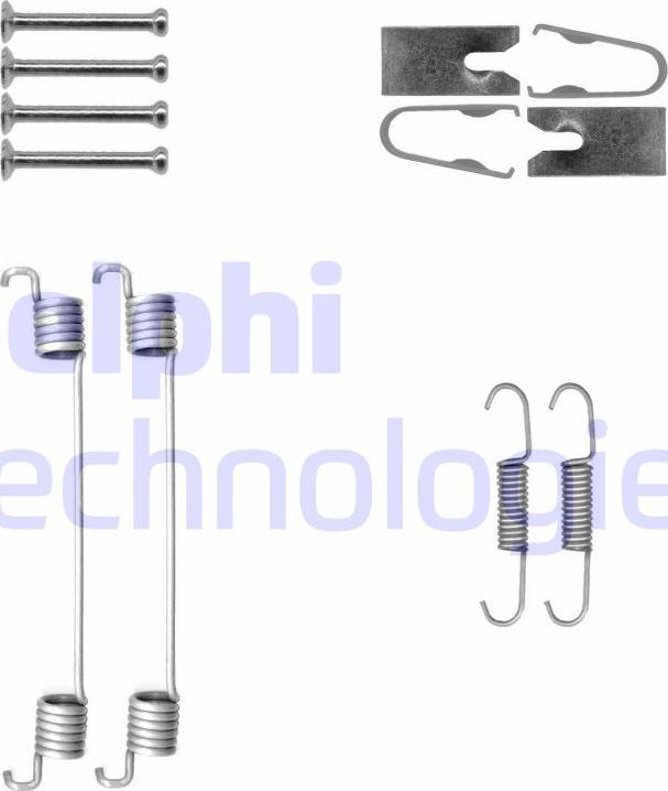 Delphi LY1430 - Комплектующие, барабанный тормозной механизм autodif.ru