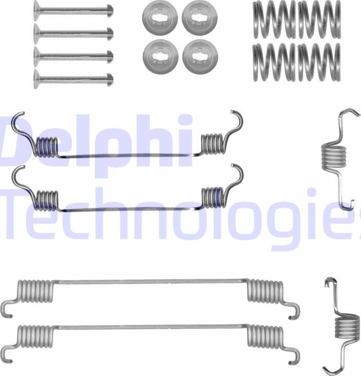 Delphi LY1429 - Комплектующие, барабанный тормозной механизм autodif.ru