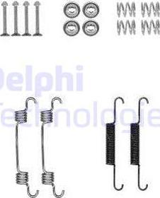 Delphi LY1381 - Монтажный комплект барабанных колодок autodif.ru