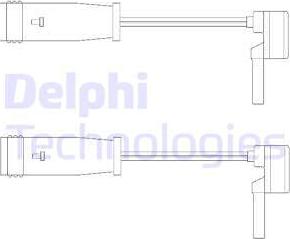 Delphi LZ0153 - Сигнализатор, износ тормозных колодок autodif.ru