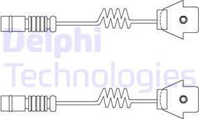 Delphi LZ0111 - Сигнализатор, износ тормозных колодок autodif.ru