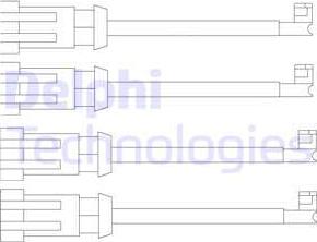 Delphi LZ0189 - Сигнализатор, износ тормозных колодок autodif.ru