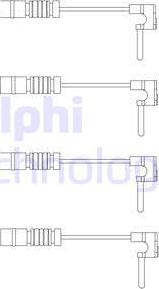 Delphi LZ0120 - Сигнализатор, износ тормозных колодок autodif.ru