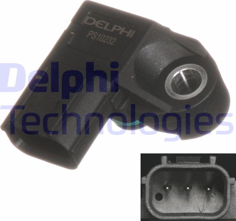Delphi PS10232-12B1 - Датчик, давление наддува autodif.ru