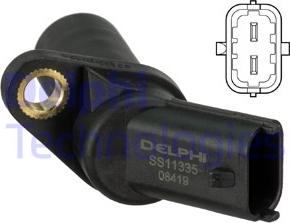 Delphi SS11335 - Датчик импульсов, коленвал autodif.ru