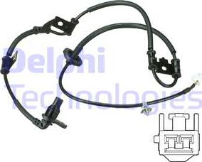 Delphi SS20510 - Датчик ABS, частота вращения колеса autodif.ru