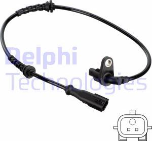Delphi SS20812 - Датчик ABS, частота вращения колеса autodif.ru