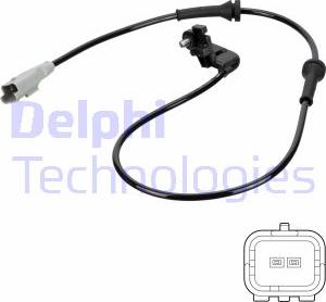 Delphi SS20763 - Датчик ABS, частота вращения колеса autodif.ru