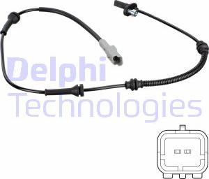 Delphi SS20780 - Датчик ABS, частота вращения колеса autodif.ru