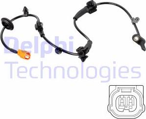 Delphi SS20782 - Датчик ABS, частота вращения колеса autodif.ru