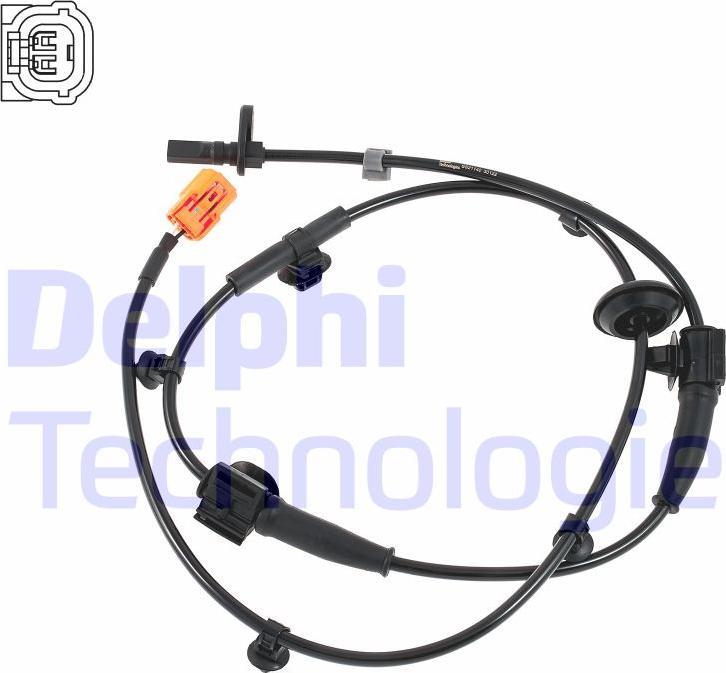 Delphi SS21140-12B1 - Датчик ABS, частота вращения колеса autodif.ru
