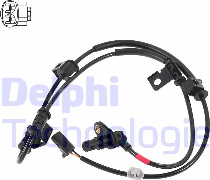 Delphi SS21142-12B1 - Датчик ABS, частота вращения колеса autodif.ru
