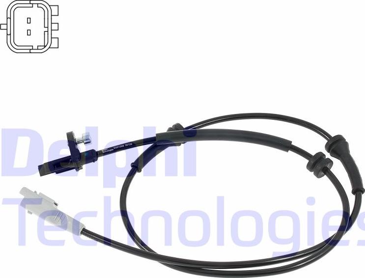 Delphi SS21269-12B1 - Датчик ABS, частота вращения колеса autodif.ru