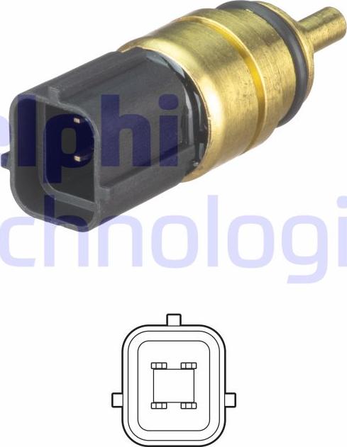 Delphi TS10528 - Датчик, температура охлаждающей жидкости autodif.ru