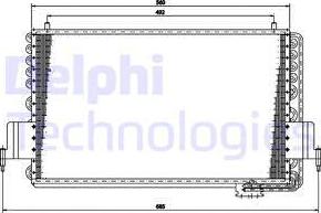 Delphi TSP0225159 - Конденсатор кондиционера autodif.ru