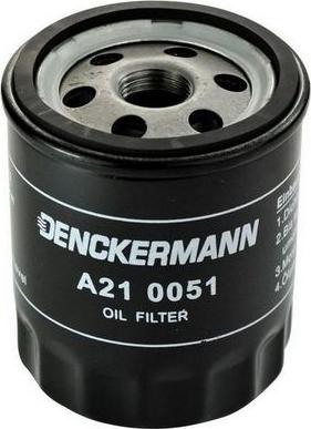 Denckermann A210051 - Масляный фильтр autodif.ru